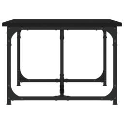 Berkfield Home Decorative Coffee Table Black 90x50x35 cm Engineered Wood - Size: 90 x 50 x 35 cm - thumbnail 5