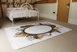 Benjamin Tate Design Paint Print Autumn Decoration Designer Rug in Natural - Size: Large - thumbnail 3