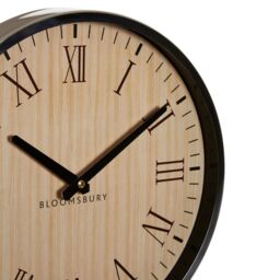 Orsina Vitus Natural & Silver Wall Clock - thumbnail 3