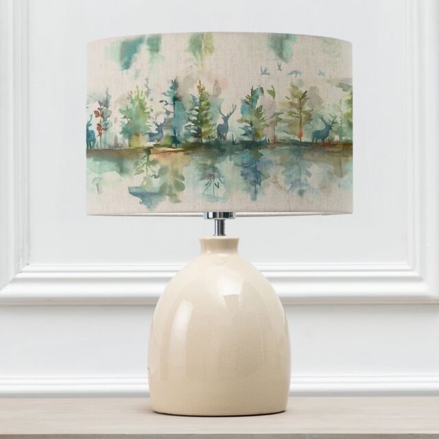 Voyage Maison Leura Table Lamp With Wilderness Eva Lampshade in Cream - image 1