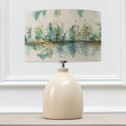 Voyage Maison Leura Table Lamp With Wilderness Eva Lampshade in Cream - thumbnail 1