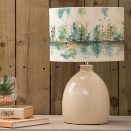 Voyage Maison Leura Table Lamp With Wilderness Eva Lampshade in Cream - thumbnail 3
