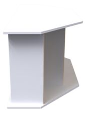 Ready Assembled 2 U Dover Corner TV Unit (Ready Assembled) in White - thumbnail 2