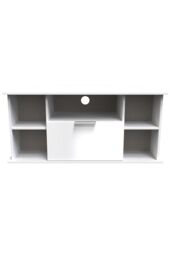 Ready Assembled 2 U Dover Corner TV Unit (Ready Assembled) in White - thumbnail 1