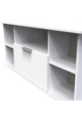 Ready Assembled 2 U Dover Corner TV Unit (Ready Assembled) in White - thumbnail 4