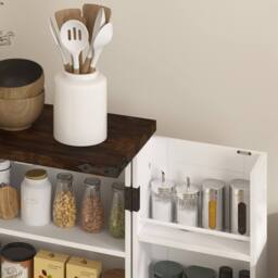 Wyld Haus Roka White Farmhouse Multi Storage Kitchen Cabinet - thumbnail 9