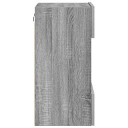 Berkfield Home TV Wall Cabinets with LED Lights 2 pcs Grey Sonoma 40x30x60.5 cm - thumbnail 9