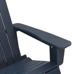 Berkfield Home Adirondack Rocking Chair Navy Blue 73.5x92x90 cm HDPE - thumbnail 7