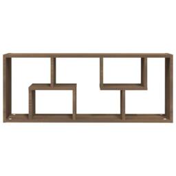 Berkfield Home Wall Shelf Brown Oak 36x16x90 cm Engineered Wood - Size: 36 x 16 x 90 cm - thumbnail 4