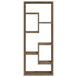 Berkfield Home Wall Shelf Brown Oak 36x16x90 cm Engineered Wood - Size: 36 x 16 x 90 cm - thumbnail 1