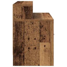Berkfield Home Durable Bedside Cabinets with Drawer 2 pcs Old Wood 51x31x47 cm in Brown - Size: 51 x 31 x 47 cm - thumbnail 7