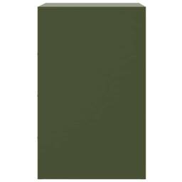 Berkfield Home Bedside Cabinets 2 pcs Olive Green 34.5x39x62 cm Steel - thumbnail 7