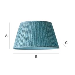 ValueLights Alba Pleated Tapered Leaf Easy Fit Ceiling Pendant Light Lamp Shade in Blue - Size: Large - thumbnail 9