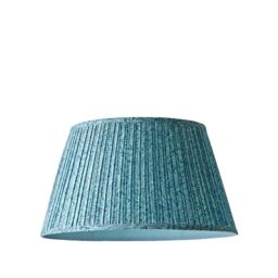 ValueLights Alba Pleated Tapered Leaf Easy Fit Ceiling Pendant Light Lamp Shade in Blue - Size: Large - thumbnail 8
