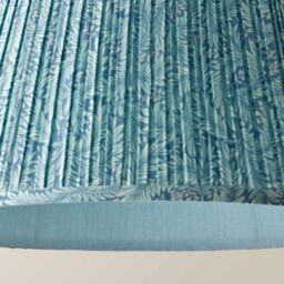 ValueLights Alba Pleated Tapered Leaf Easy Fit Ceiling Pendant Light Lamp Shade in Blue - Size: Large - thumbnail 5
