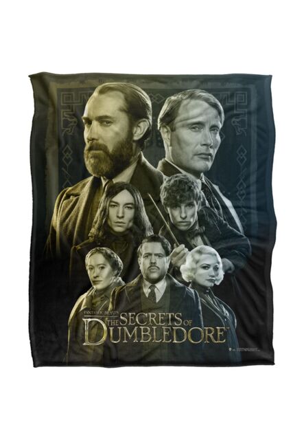 Warner Brothers Fantastic Beasts The Secrets Of Dumbledore Officially Licensed Silky Touch Super Soft Throw Blanket 152 x 127 cm in White - image 1