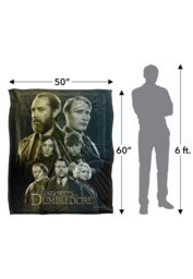 Warner Brothers Fantastic Beasts The Secrets Of Dumbledore Officially Licensed Silky Touch Super Soft Throw Blanket 152 x 127 cm in White - thumbnail 5