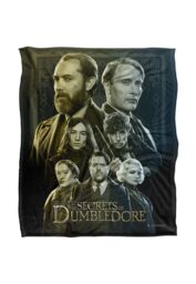 Warner Brothers Fantastic Beasts The Secrets Of Dumbledore Officially Licensed Silky Touch Super Soft Throw Blanket 152 x 127 cm in White