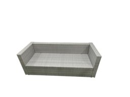 Fimous Rattan Garden Furniture Set 6 Seater Outdoor Sofa Set with Dining Table 2 Side Tables Light Grey Mixed - thumbnail 5