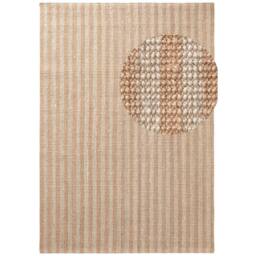 THE RUGS Amber Jute Rug & Runner Hand Woven Natural Fibre Striped 10mm Pile in Cream - Size: 160 cm x 230 cm - thumbnail 7