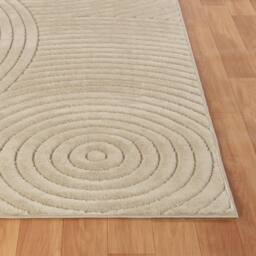 Livabliss Le Mans-Modern Beige Grey White 3D High & Low Pile Textured In- & Outdoor Rug - Size: 80 cm x 230 cm - thumbnail 5