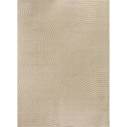 Livabliss Le Mans-Modern Beige Grey White 3D High & Low Pile Textured In- & Outdoor Rug - Size: 80 cm x 230 cm - thumbnail 2