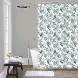 NESTLUNE SHOWER CURTAIN 100% POLYESTER FABRIC MODERN - thumbnail 4