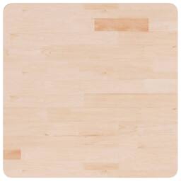 Berkfield Home Square Table Top 60x60x1.5 cm Untreated Solid Wood Oak in Light Tan - thumbnail 1