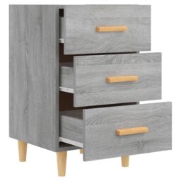 Berkfield Home Bedside Cabinet Grey Sonoma 40x40x66 cm Engineered Wood - Size: 40 x 40 x 66 cm - thumbnail 6