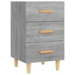 Berkfield Home Bedside Cabinet Grey Sonoma 40x40x66 cm Engineered Wood - Size: 40 x 40 x 66 cm - thumbnail 2