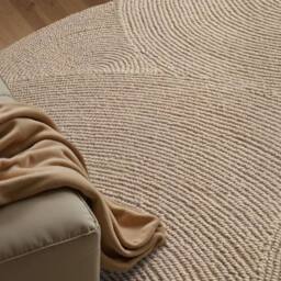 THE RUGS Eleni Wool Rug Hand Tufted Wool Geometric Area Rug Scandinavian Style in Beige - Size: 160 cm x 230 cm - thumbnail 8
