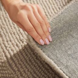 THE RUGS Eleni Wool Rug Hand Tufted Wool Geometric Area Rug Scandinavian Style in Beige - Size: 160 cm x 230 cm - thumbnail 6