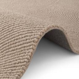 THE RUGS Eleni Wool Rug Hand Tufted Wool Geometric Area Rug Scandinavian Style in Beige - Size: 160 cm x 230 cm - thumbnail 3