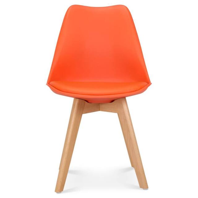 Bravich LTD Rocco Tulip Dining Chair in Orange - Size: 1 Pack - image 1