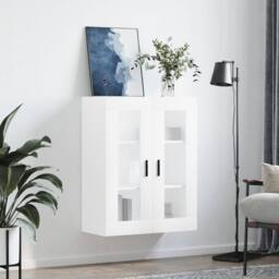 Berkfield Home Wall Mounted Cabinet White 69.5x34x90 cm - thumbnail 3