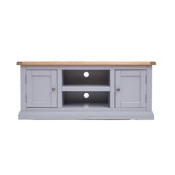 Cabinet Bits Rocca Grey 2 Door TV Cabinet Brass Knob - thumbnail 2