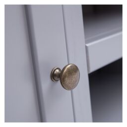 Cabinet Bits Rocca Grey 2 Door TV Cabinet Brass Knob - thumbnail 5