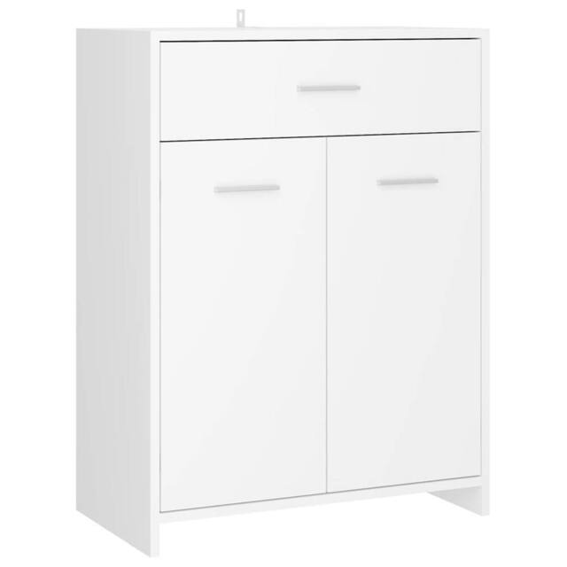 Berkfield Home Bathroom Cabinet White 60x33x80 cm Engineered Wood - Size: 60 x 33 x 80 cm - image 1