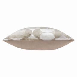 Paoletti Bardot Cut Velvet Retro Cushion in Natural - Size: 50 cm x 50 cm - thumbnail 3