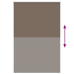 Berkfield Home Roller Blind Blackout Coffee 150x230 cm Fabric Width 146.6 cm Polyester in Brown - thumbnail 5