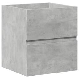 Berkfield Home Durable 2 Piece Bathroom Furniture Set Concrete Grey Engineered Wood - thumbnail 8