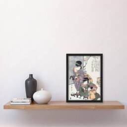 Artery8 Utamaro Kitagawa Framed Wall Art Print Hinamatsuri Festival Girls Day - Size: A4 - thumbnail 2