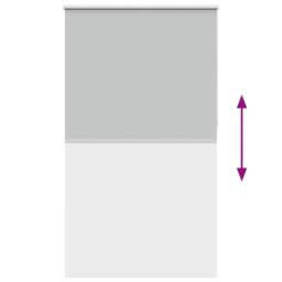 Berkfield Home Roller Blind Blackout Marine 105x210 cm Fabric Width 100.7 cm Pol… in Grey - thumbnail 9