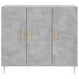 Berkfield Home Sideboard Concrete Grey 90x34x80 cm Engineered Wood - Size: 90 x 34 x 80 cm - thumbnail 6