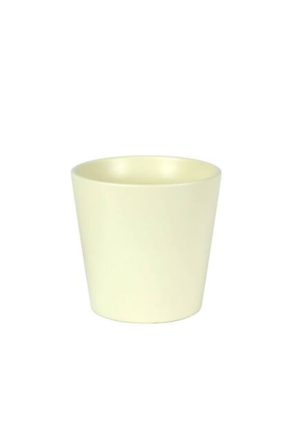 KDMD Hortus Vienna Matt Cream Ceramic Pot 15cm 2 Pack - image 1