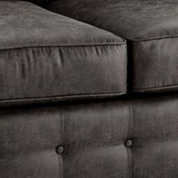 Snugg Furniture UK Limited (3+2 Seater) Swiss Suede Leather 3 Seater & 2 Seater Sofa in Black - thumbnail 5