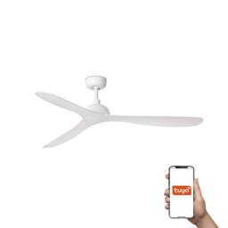 Netlighting Gotland Large 3 Blade Ceiling Fan Matt White Tuya Smart System - thumbnail 1