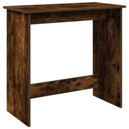 Berkfield Home Desk Smoked Oak 80x40x75 cm Engineered Wood in Brown - Size: 80 x 40 x 75 cm - thumbnail 2