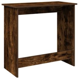 Berkfield Home Desk Smoked Oak 80x40x75 cm Engineered Wood in Brown - Size: 80 x 40 x 75 cm - thumbnail 6
