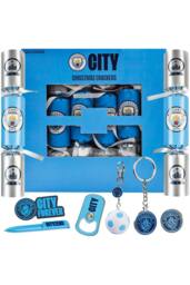 Manchester City F.C. Christmas Crackers Manchester City Xmas Gift in Blue - Size: 6 Pack - thumbnail 1